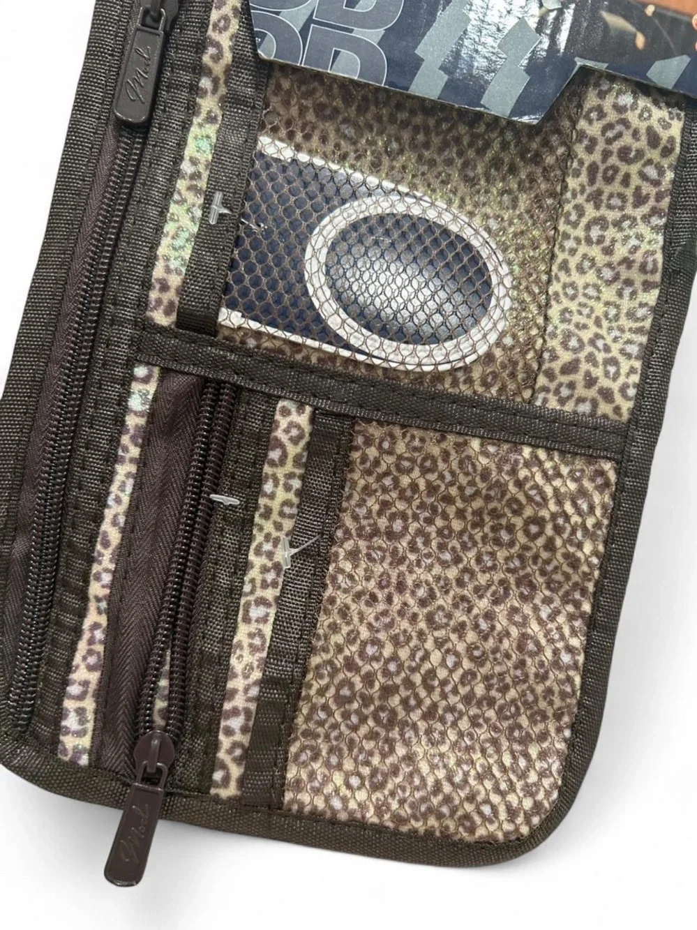 Mod Bling Glitz & Glam Leopard Visor Organizer - Brown